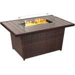 Gas Fire Pit with Wind Guard