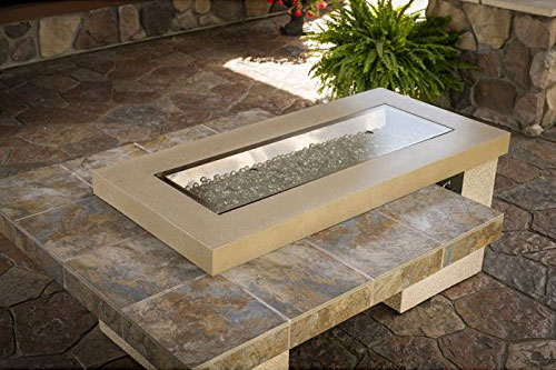 Modern Glass Fire Pit Table