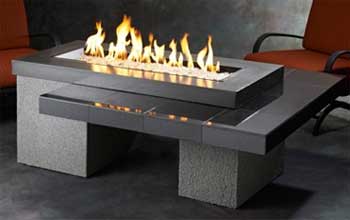 Multi-Level Fire Pit Table with 2 Tiers