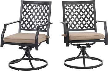 Patio Swivel Rocking Chairs for Fire Pit Table