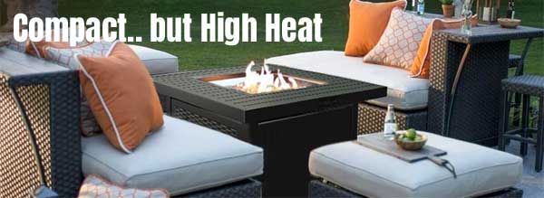 Small Fire Pit Table with 50,000 BTU of Heat